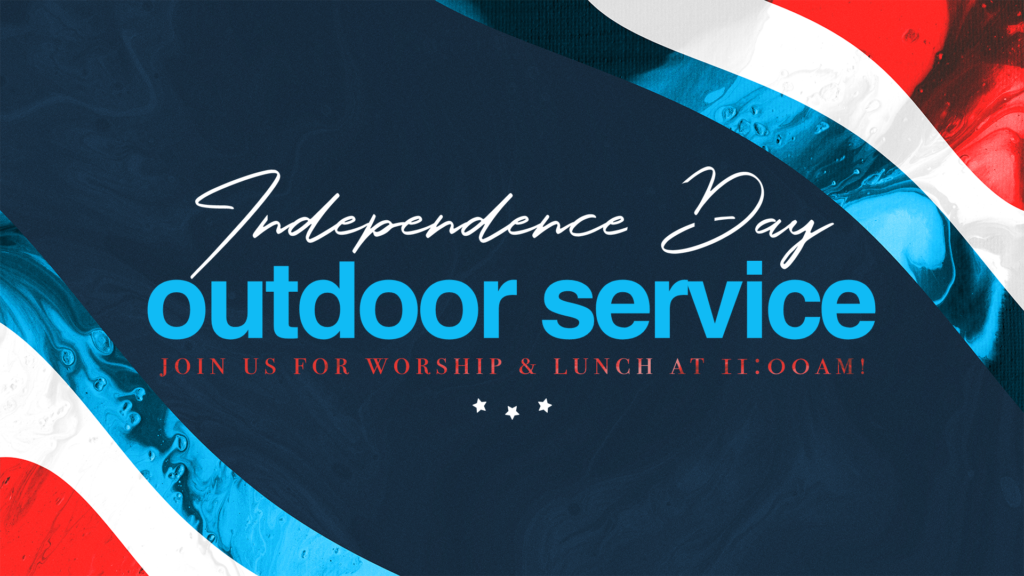 outdoor service july 4 11am
